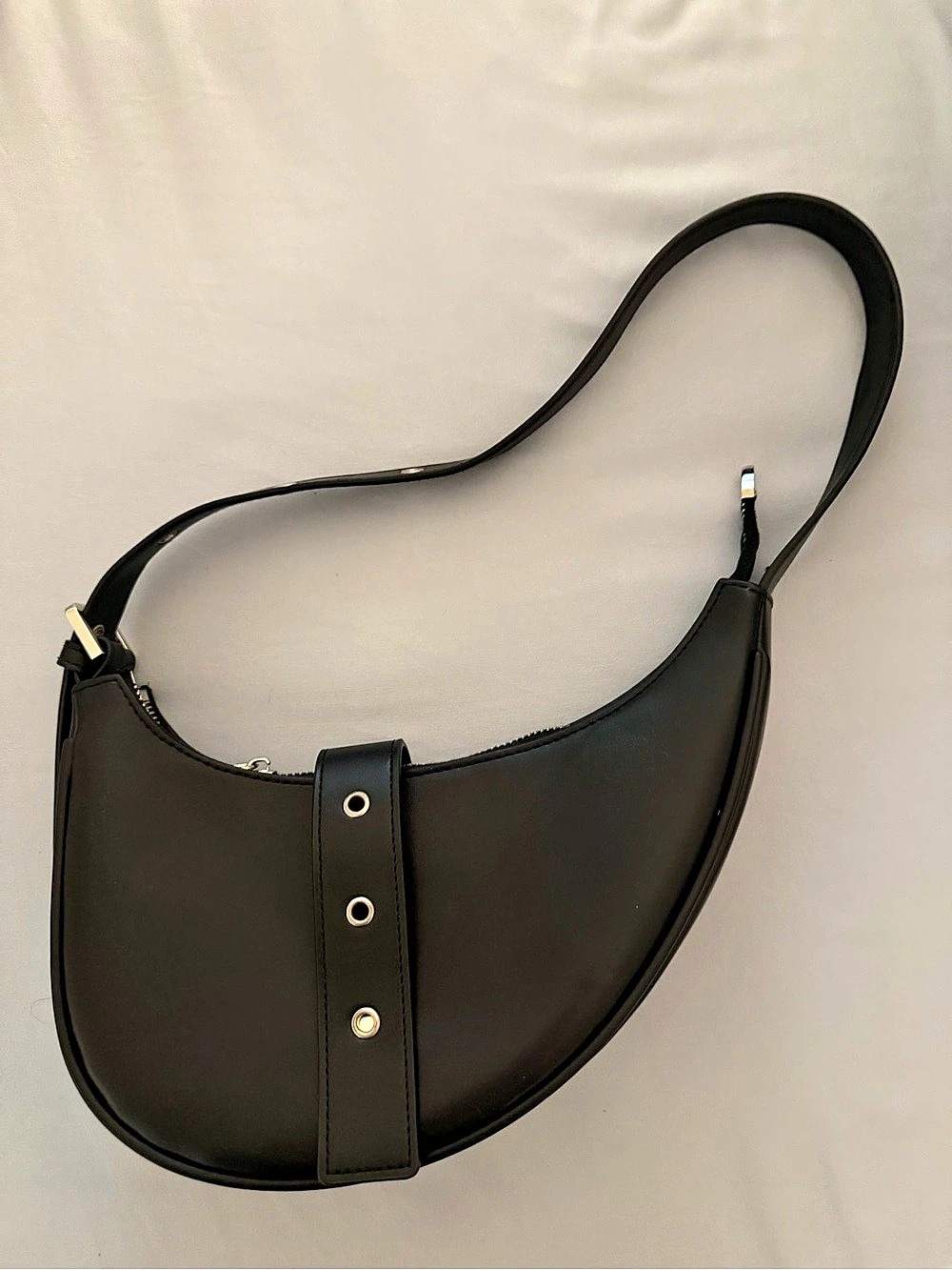 Revolve Crescent Hobo Bag Black Shoulder Bag